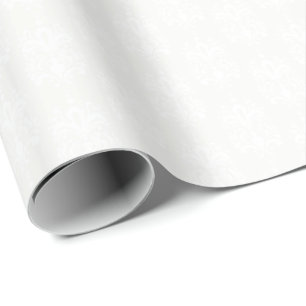 Papier Cadeau HAMbyWG Papier à envelopper blanc/crème Lg Ornate