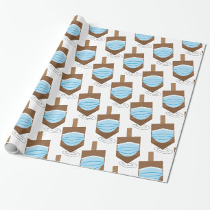 Papier Cadeau Hanoukka 2020 - Dessus avec masque