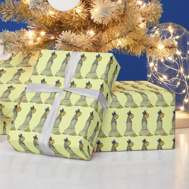 Papier Cadeau Hanoukka Gelt New York City Holiday (Vacances)