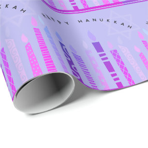Papier Cadeau Hanoukka heureux