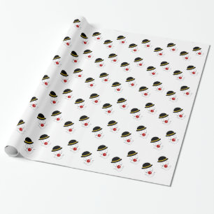 Papier Cadeau Happy Art Abstrait Clown
