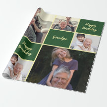 Happy Birthday Grandpa Custom Photo Collage 