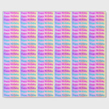 Happy Birthday Wrapping Paper