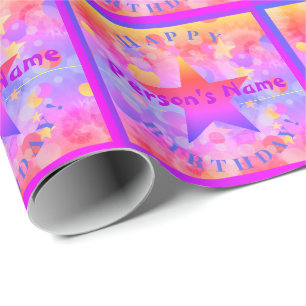 Papier Cadeau Happy Birthday Wrapping Paper HAMbyWG