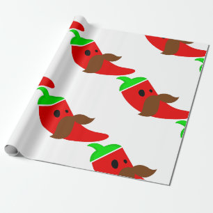 Papier Cadeau happy cinco de mayo moustache poivre drôle