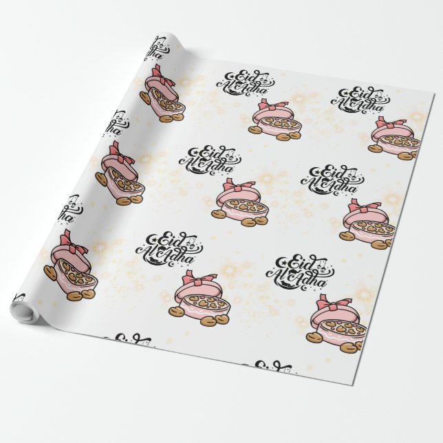Papier Cadeau Happy Eid  -Eid Adha Mubarak 2022. (Déroulé)
