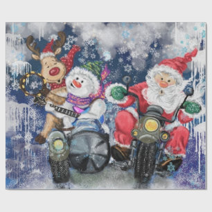 Papier Cadeau Happy Friends Funny Christmas Wrapper Paper
