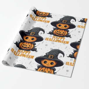 Papier Cadeau Happy Halloween Wrapper Paper