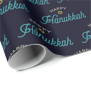 Papier Cadeau Happy Hanoukka Wrapper Paper