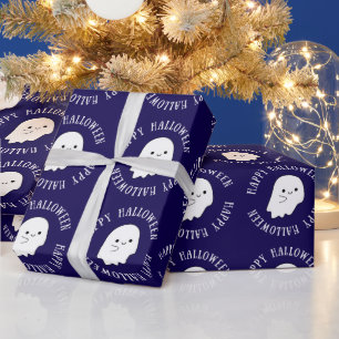 Papier Cadeau Happy Happy Happy Hallloween mignon cadeau fantôme