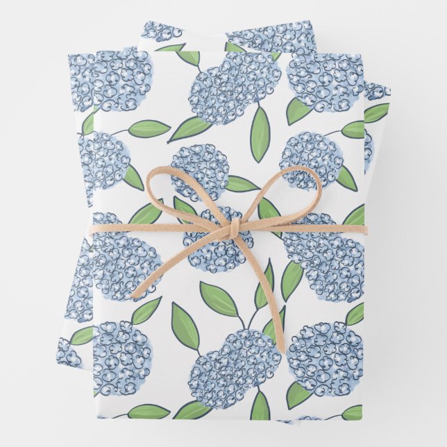 Papier cadeau Happy Hydrangea  (En situation)