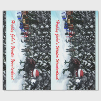 Papier Cadeau Happy John's Winter Wonderland Geschenkpapier