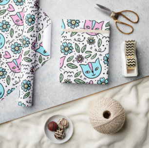 Papier Cadeau Happy Kittens