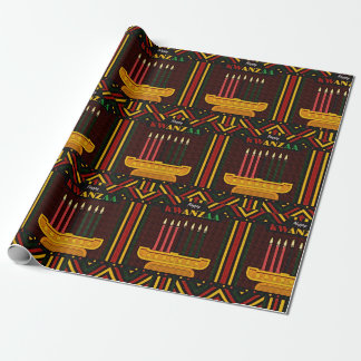 Papier Cadeau Happy Kwanzaa PopArt