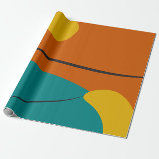 Papier Cadeau Harmonie Abstraite rétro
