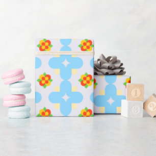 Papier Cadeau Harmonie florale - Hibiscus inspiré