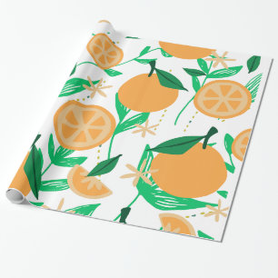 Papier Cadeau Harmonie vive du jazz et de l'orange