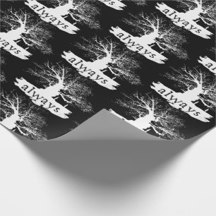 Papier Cadeau Harry Potter   Always Quote Silhouette