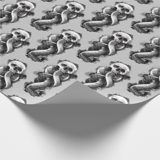 Papier Cadeau Harry Potter | Aquarelle de marque foncée (Coin)