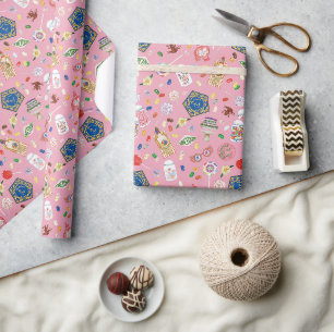 Papier Cadeau HARRY POTTER™   Grenouilles au chocolat et Motif d