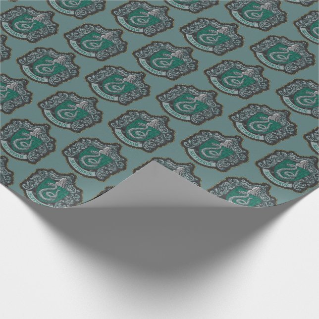Papier Cadeau Harry Potter | Retro Mighty Slytherin Crest (Coin)