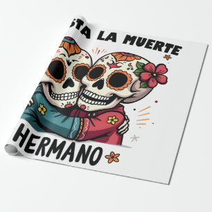 Papier Cadeau Hasta La Muerte Hermano Jour de la Mort
