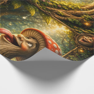 Papier Cadeau Haute résolution, fantaisiste, champignon magique 