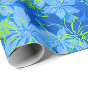 Papier Cadeau Hawaïen Camo de ketmie d'Olowalu