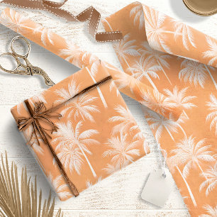 Papier Cadeau Hawaiian Palm Tree Silhouette Motif Tacao ID1093