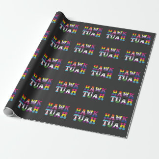 Papier Cadeau Hawk Tuah Funny LGBTQ Rainbow Flag Ally Trans