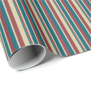 Papier Cadeau Heffalums Rouge Bleu Bleu Grandes Taches Cadeau