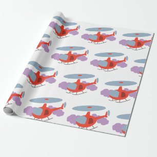 Papier Cadeau Hélicoptère