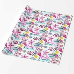 Papier Cadeau Hello Summer