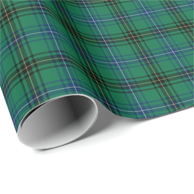 Papier Cadeau Henderson Clan Tartan (Coin rond)