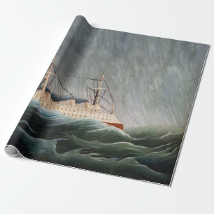Papier Cadeau Henri Rousseau - Le navire dans la tempête