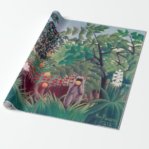 Papier Cadeau Henri Rousseau - Paysage Exotique