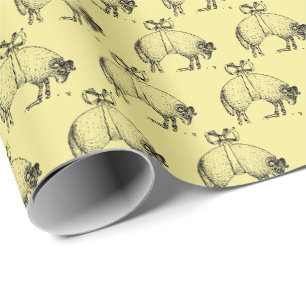 Papier Cadeau Heraldique Bande de Ceinture de bélier Emblème Tr