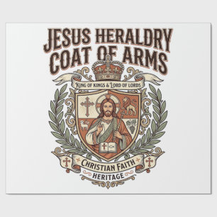 Papier Cadeau Héraldique de Jésus Blason Héraldique de Jésus Bla