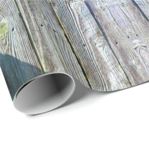 Papier Cadeau Herbes botaniques rustiques en bois de grange