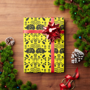 Papier Cadeau Hérisson Art populaire