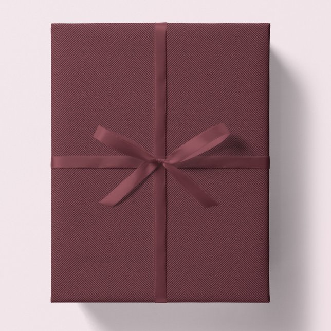 Papier Cadeau Herringbone a tweeté des vacances de Noël rouges p (Créateur téléchargé)