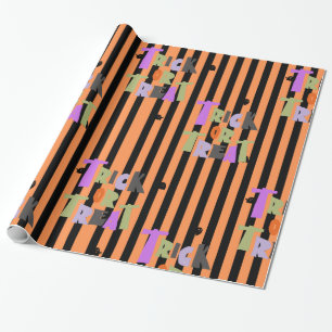 Papier Cadeau Heureux fantômes mignons d'Halloween