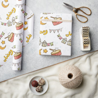 Papier Cadeau HEUREUX papier d'enveloppement RAMADAN
