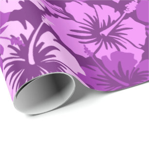 Papier Cadeau Hibiscus épique papier d'enveloppement hawaïen flo