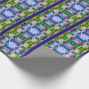 Papier Cadeau Hibiscus Fleur Multiplié Tinté Personnalisé