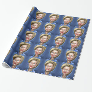 Papier Cadeau Hillary Clinton