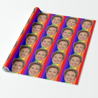 Papier Cadeau Hillary Clinton Rainbow Wrapper Paper