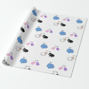Papier Cadeau Hippo Birdies Two Ewes