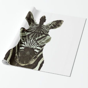 Papier Cadeau Hipster Zebra