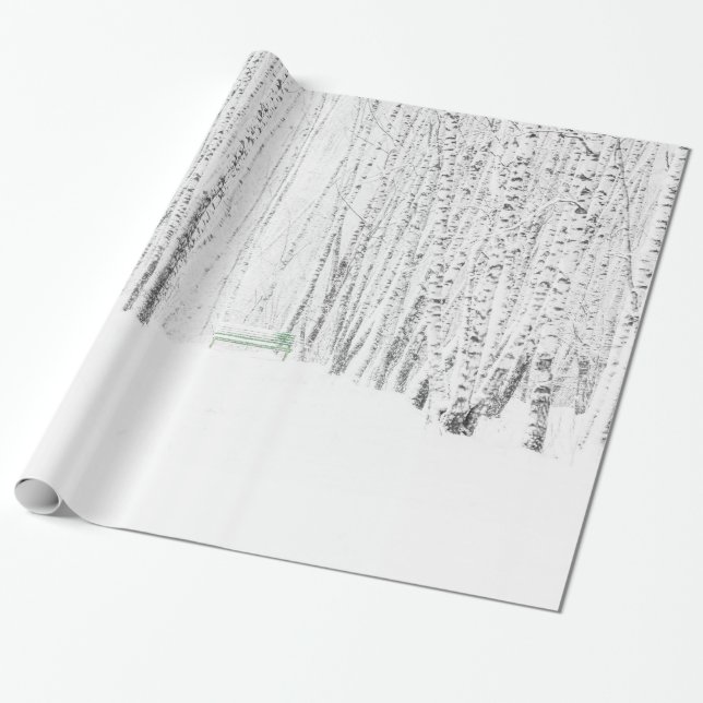 Papier Cadeau Histoire de Noël blanche (Déroulé)